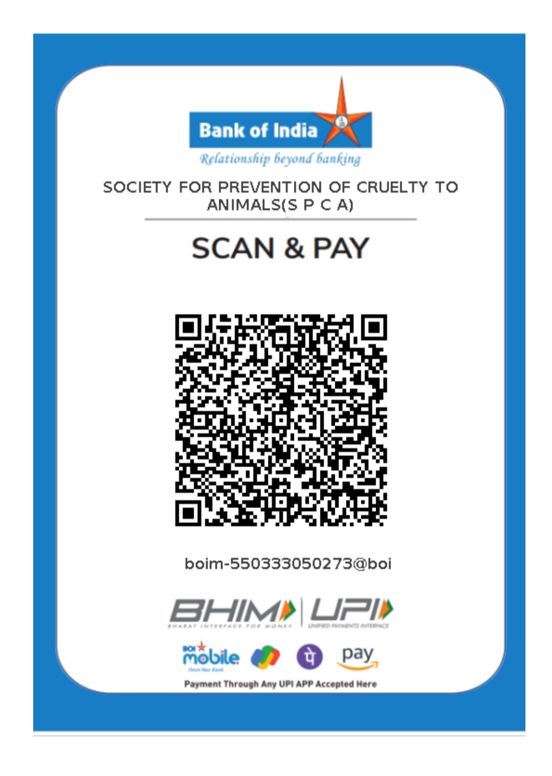 SPCA QR Code